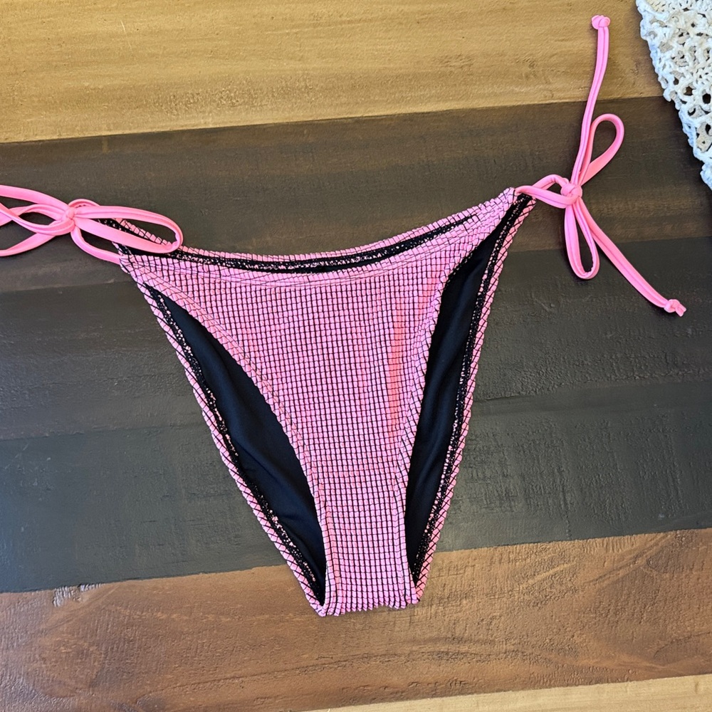 Pink and black Bikini Bottom